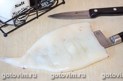 Жареные кальмары на гриле (или сковороде), Шаг 03