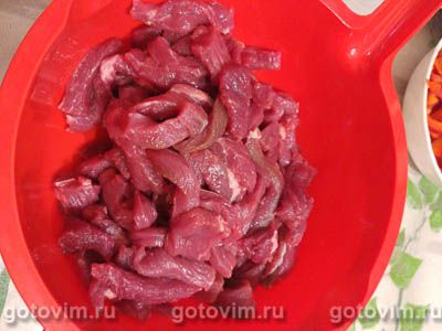 Цуйван - монгольская лапша с овощами и мясом , Шаг 07