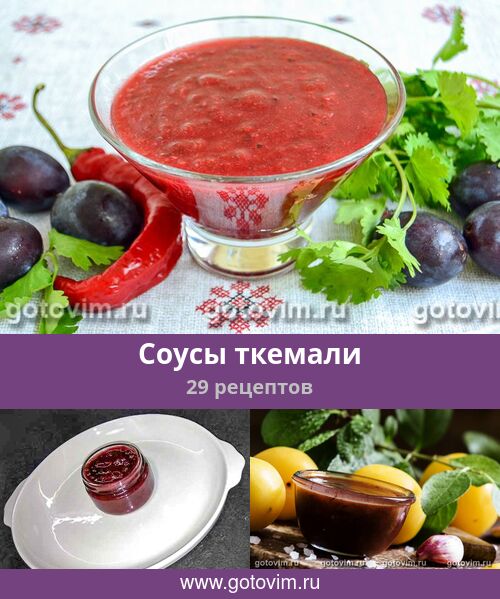 Соусы ткемали, 29 рецептов, фото-рецепты