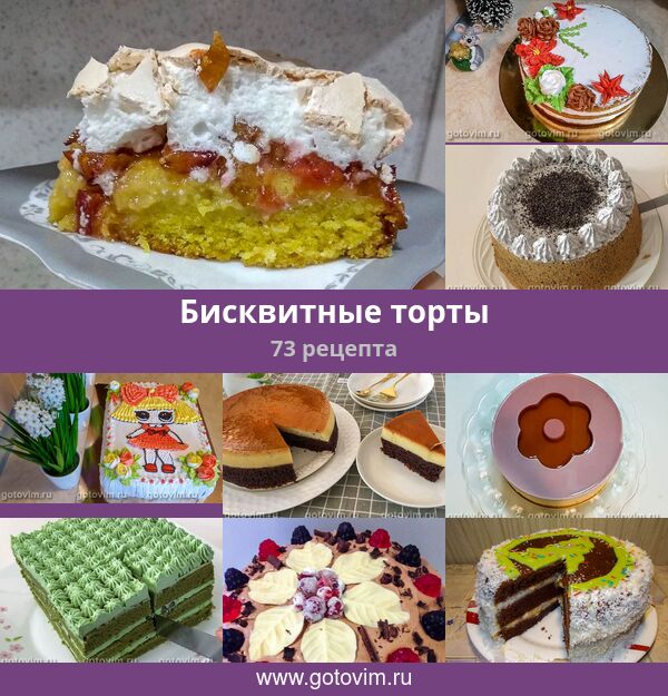 Пропитанный Бисквитный Торт Рецепт С Фото