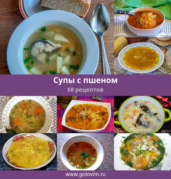 Суп из пшена с говядиной фото