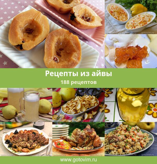 Рецепты блюд из айвы японской: просто и вкусно в домашних условиях